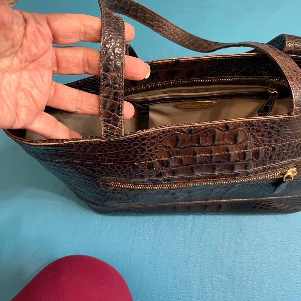 Brahim brown tote